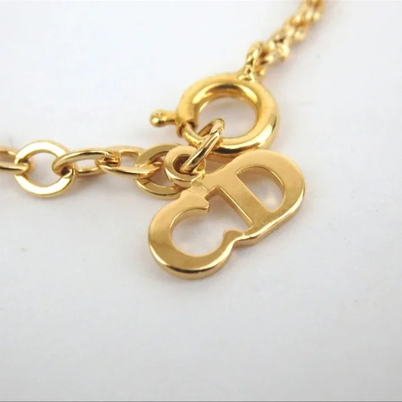 ❌SOLD❌ EUC Authentic Christian Dior Necklace with Rhinestone - Picture 5 of 6